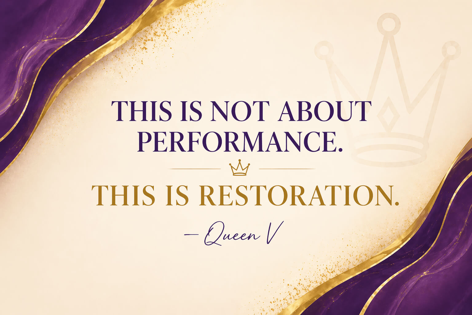 This is restoration